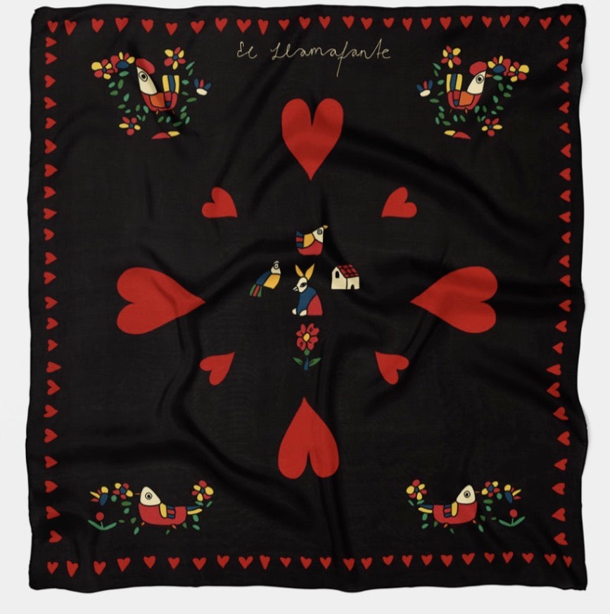EL LLAMAFANTE: MY HEART MY HOME SCARF