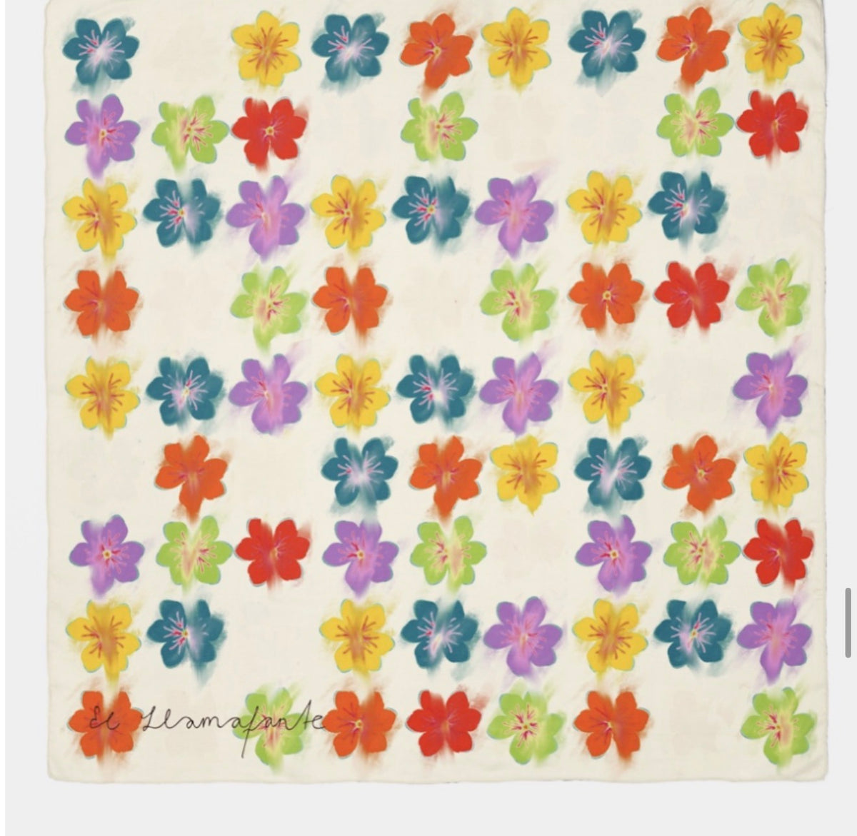 EL LLAMAFANTE: FLORES LLAMEANTES SCARF