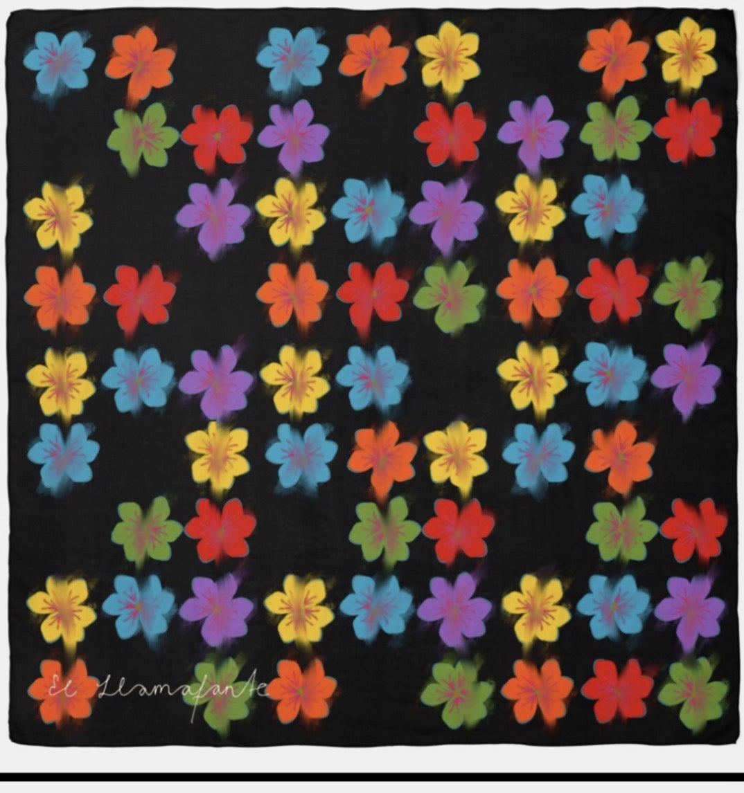 EL LLAMAFANTE: FLORES LLAMEANTES SCARF